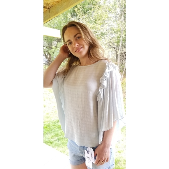 1. State Tops - 1.State Ruffles Bell Sleeves Top, S, NWT